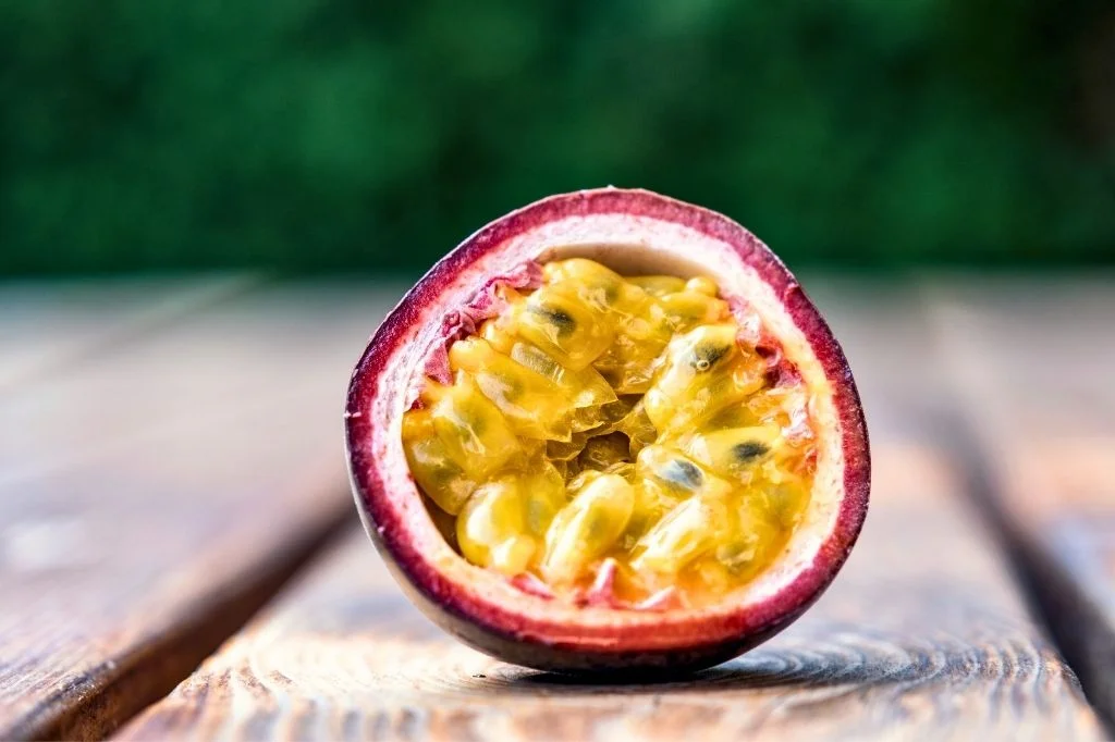 Aromatic, tangy, and sweet tropical fruit in Bali called Markisa